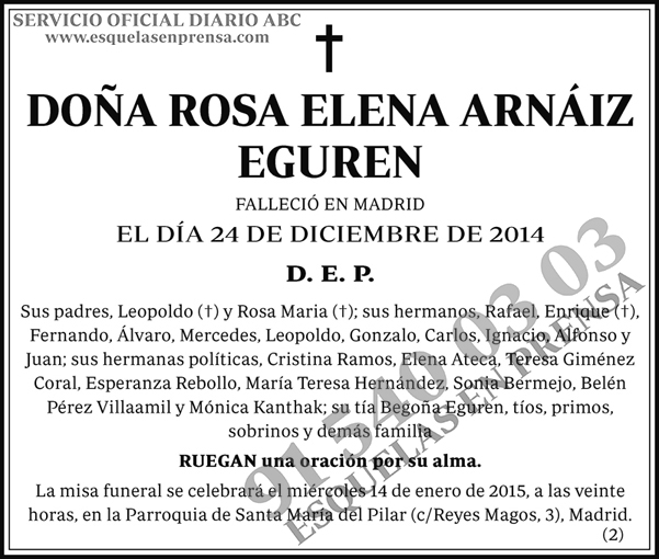 Rosa Elena Arnáiz Eguren